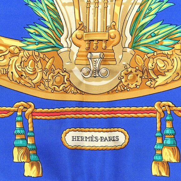 HERMES Silk Scarf 90 Hommage A Charles Garnier Architecte De L'Opera De Paris - Picture 6 of 9